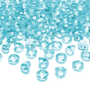 100 Dekodiamanten 12mm Himmelblau